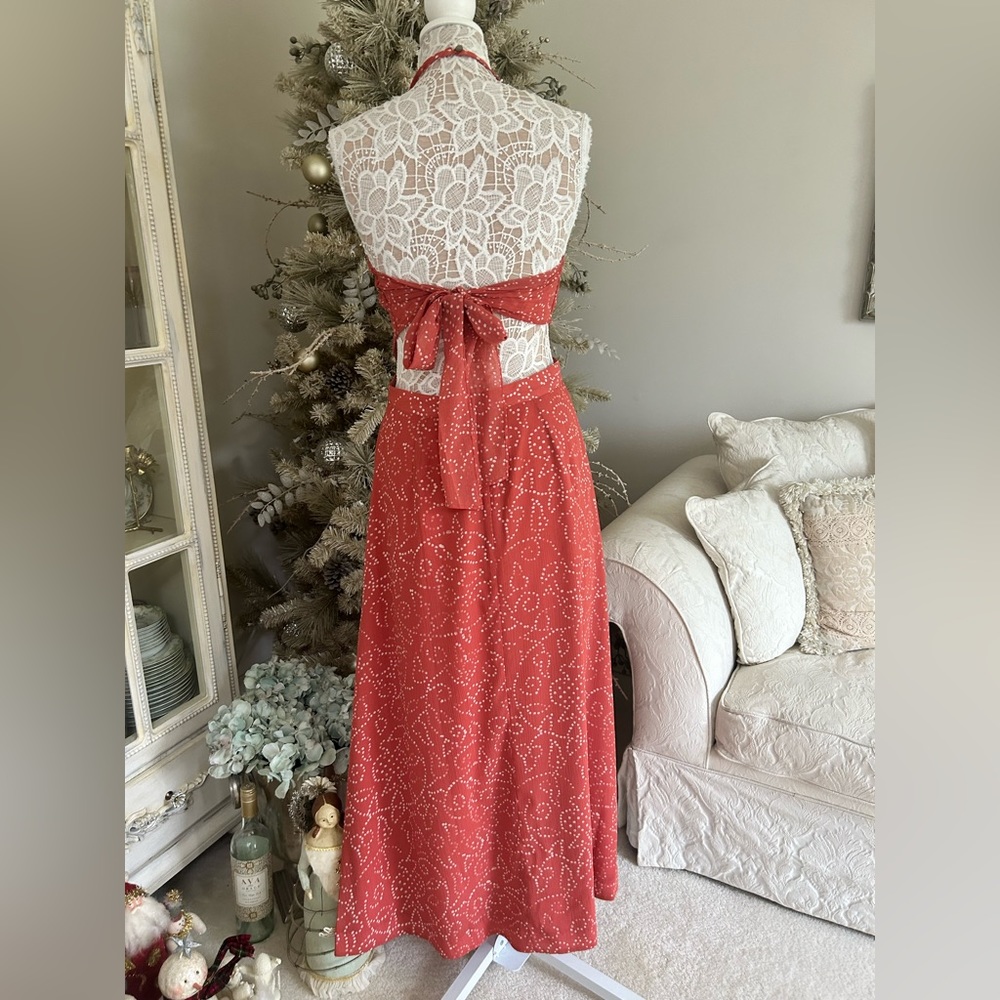 New! Madewell Halter Tie Back Maxi dress - Picture 6 of 12